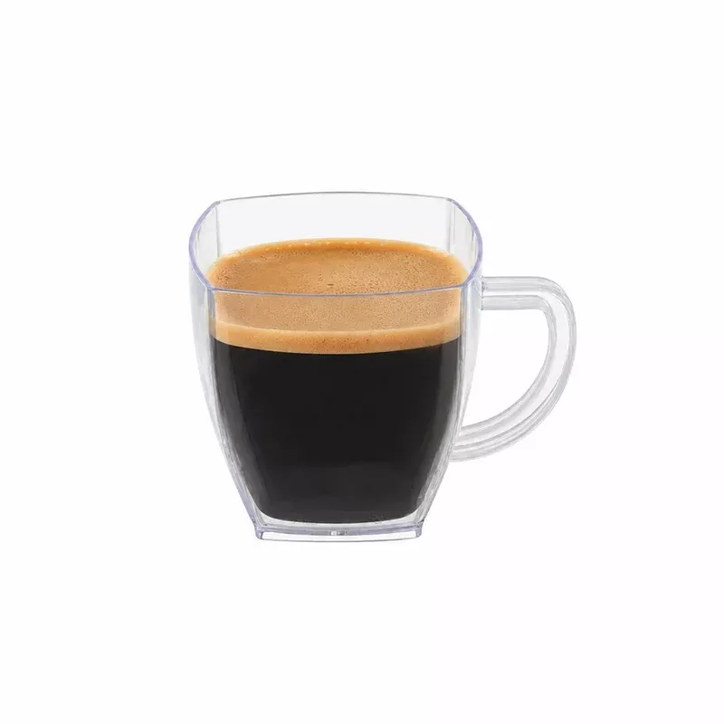 Restpresso 2 oz Square Clear Plastic Mini Cafe Cup – 2″ x 2″ x 2″ – 100 count box