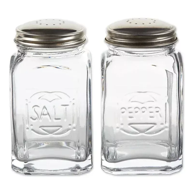 retro-glass-salt-pepper-shaker-set Retro Glass Salt & Pepper Shaker Set