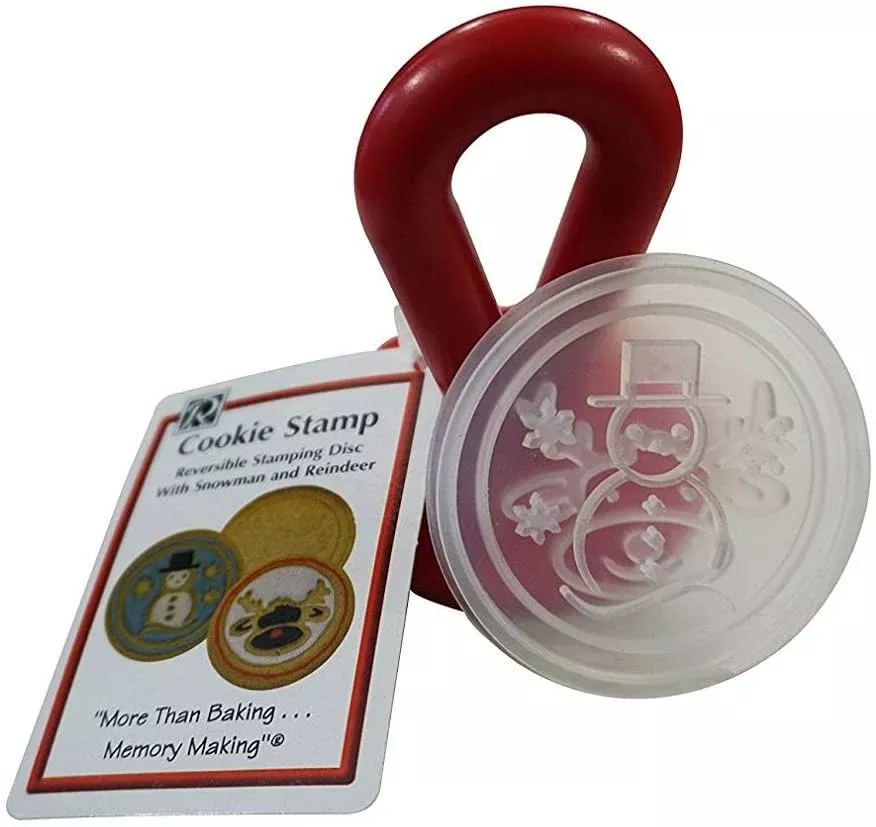 reversible-cookie-stamp-snowman-reindeer Reversible Cookie Stamp - Snowman and Reindeer