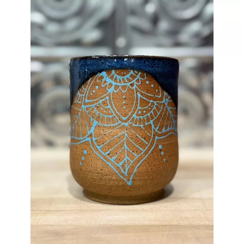 RISING FOREST MUG-BLUE MANDALA