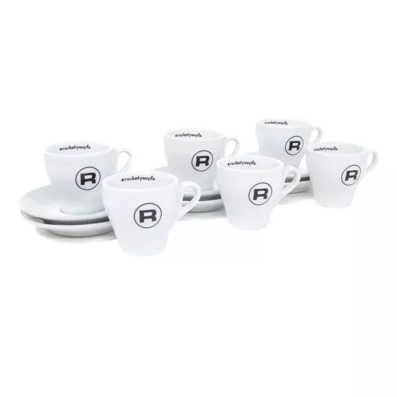 rocket-espresso-6-piece-flat-white-cup-saucer-set-white Rocket Espresso 6 Piece Flat White Cup and Saucer Set – White