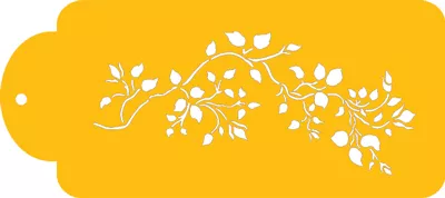 rosebud-vine-stencil-c047 Rosebud Vine Stencil - C047