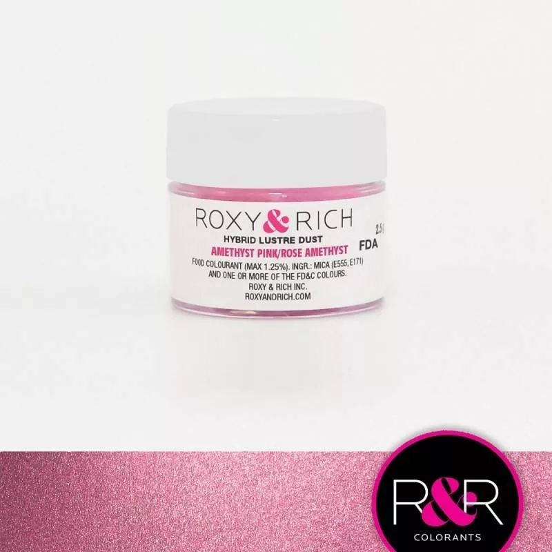 roxy-rich-luster-dust-amethyst-pink-2-5g Roxy & Rich - Luster Dust, Amethyst Pink - 2.5g