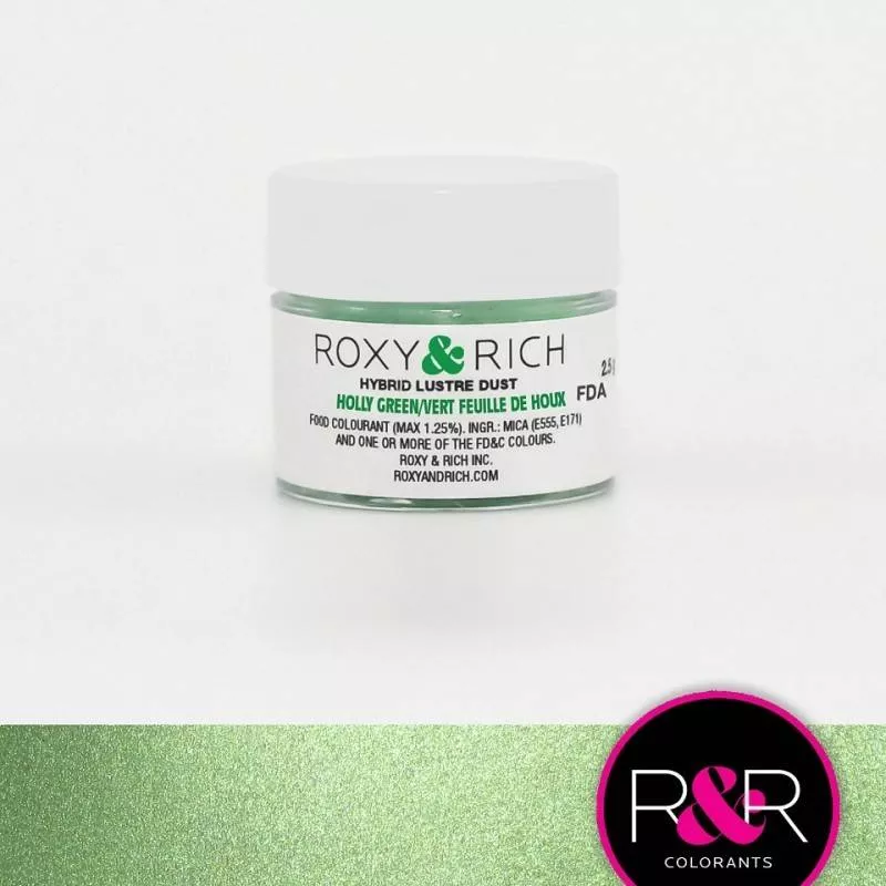 roxy-rich-luster-dust-holly-green Roxy & Rich - Luster Dust, Holly Green -