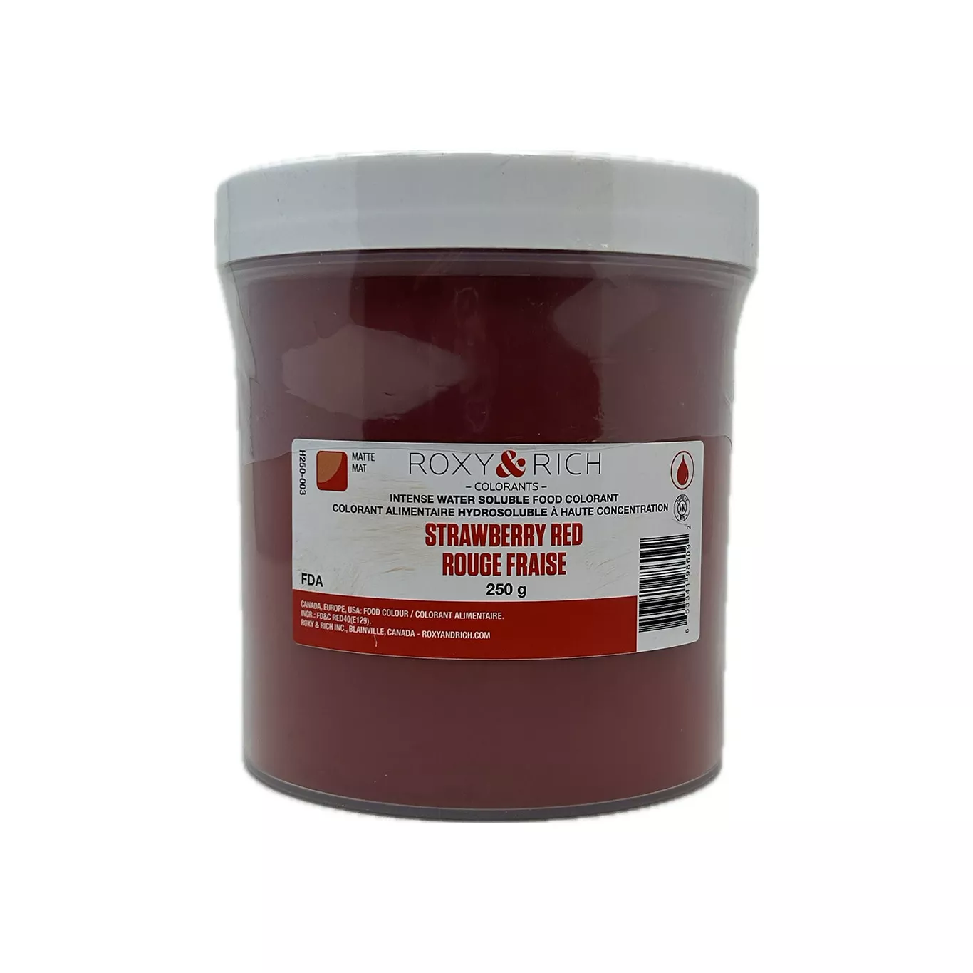 roxy-rich-water-soluble-powdered-color-strawberry-red-250-g Roxy & Rich - Water Soluble Powdered Color, Strawberry Red - 250 g