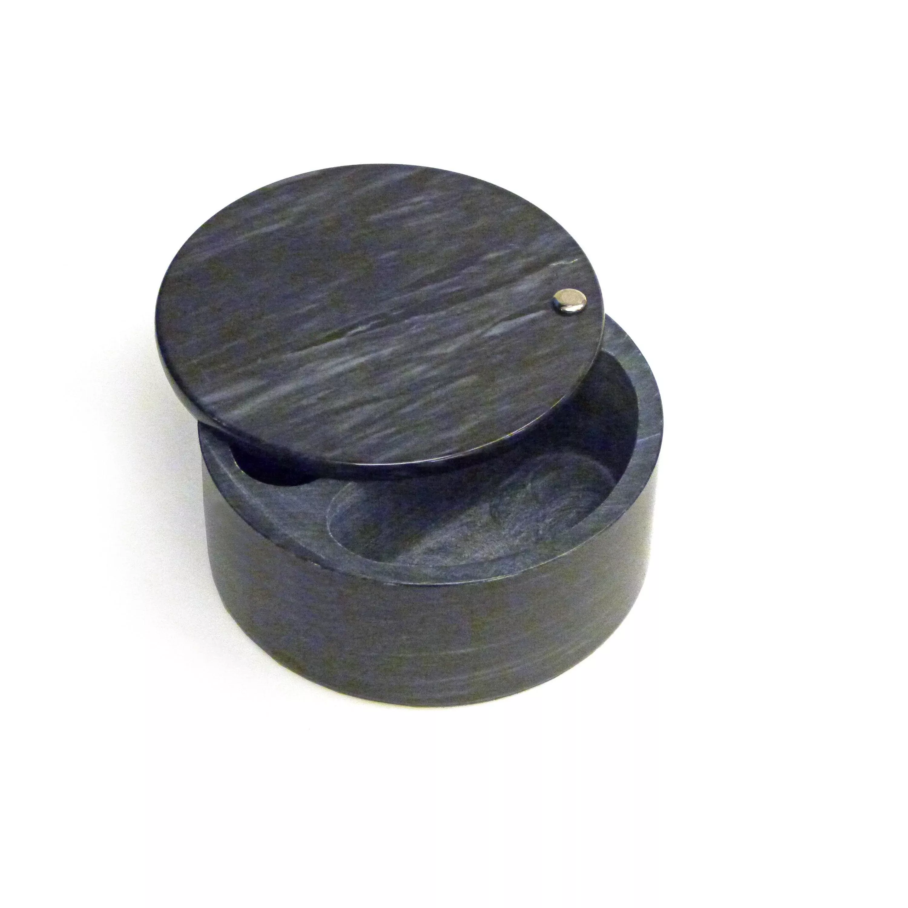 rsvp-swivel-top-marble-salt-box-black RSVP Swivel Top Marble Salt Box - Black