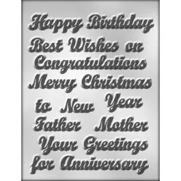 salutations-words-chocolate-mold Salutations Words Chocolate Mold
