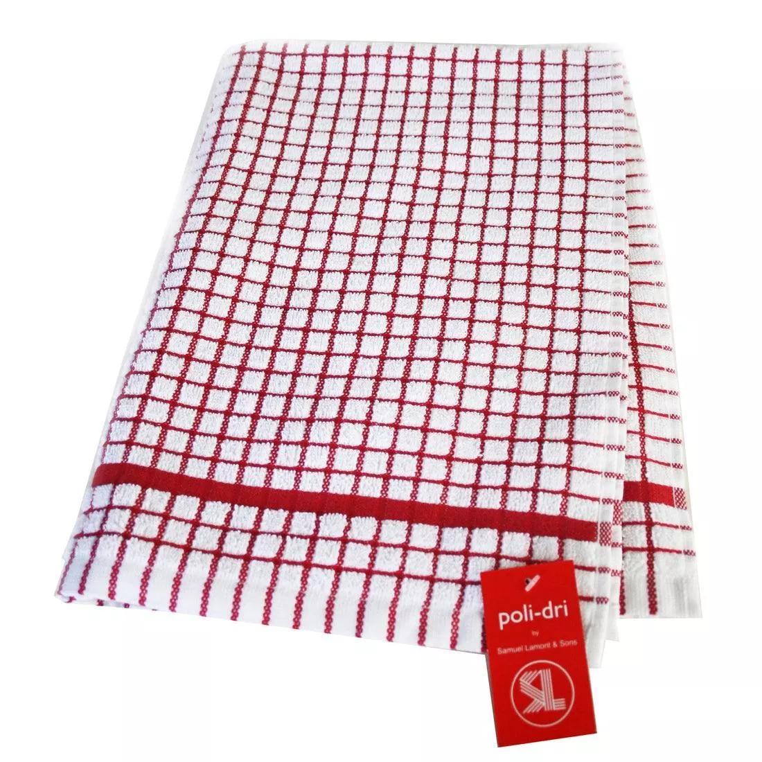 samuel-lamont-poli-dri-cotton-tea-towel-red Samuel Lamont Poli-Dri Cotton Tea Towel: Red