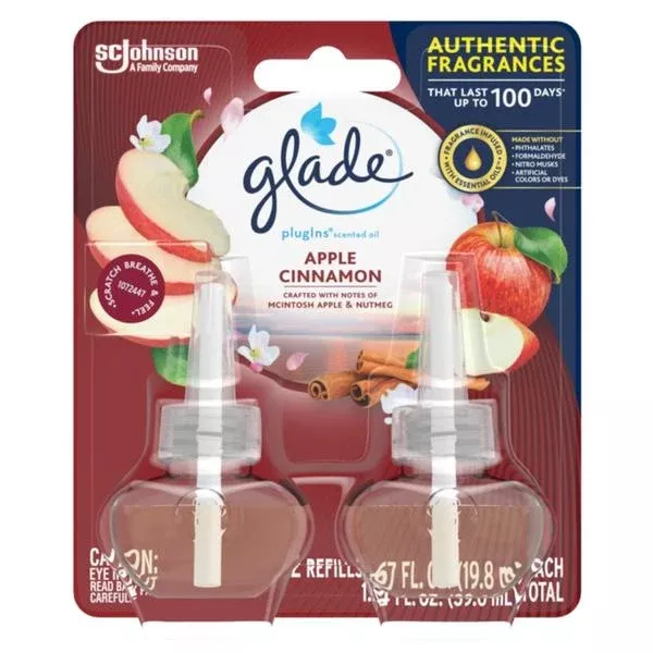 SC Johnson - Apple Cinnamon Glade Plugins Scented Oil - Case of 6