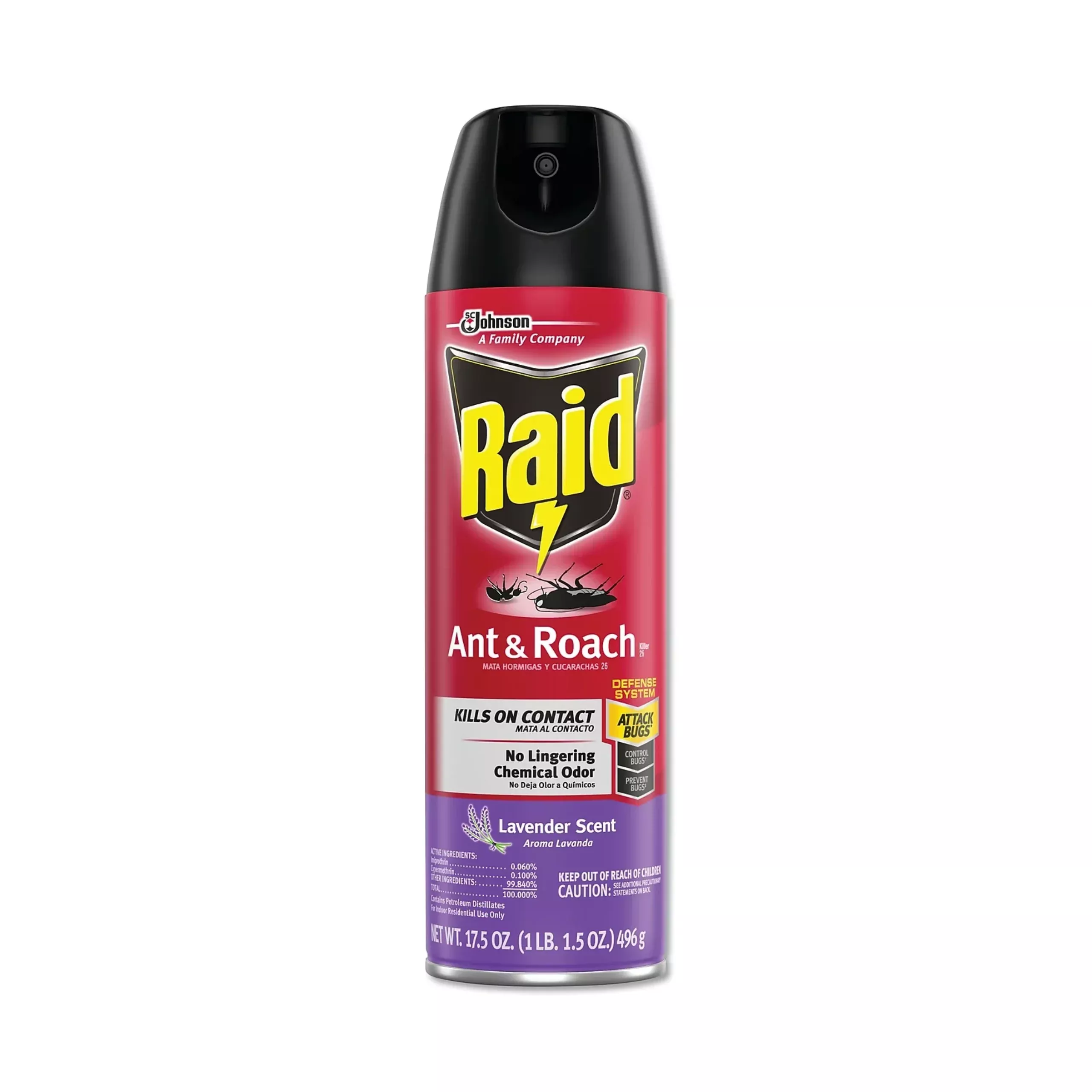 sc-johnson-raid-ant-roach-killer-17-5oz-aerosol-lavender-case-12 SC Johnson - Raid Ant and Roach Killer 17.5oz Aerosol Lavender - Case of 12