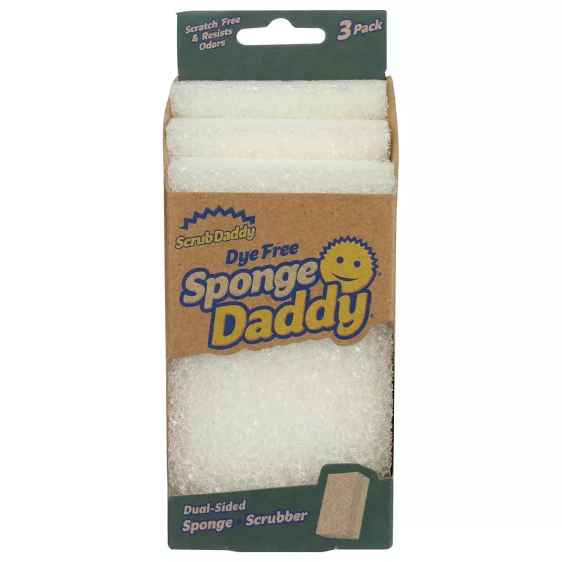 scrub-daddy-dye-free-sponge-daddy-dual-sided-sponge-set-3 Scrub Daddy Dye Free Sponge Daddy Dual Sided Sponge Set 3