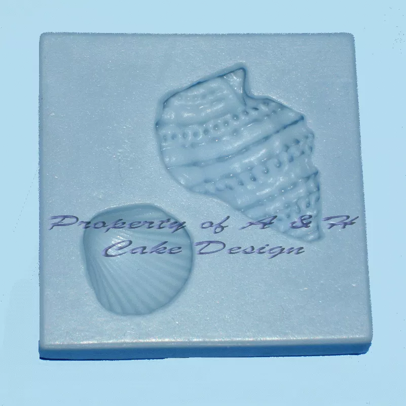sea-shell-by-two-small-mold-m-077-by-sunflower-sugar-art Sea Shell by Two Small Mold (M-077) by Sunflower Sugar Art