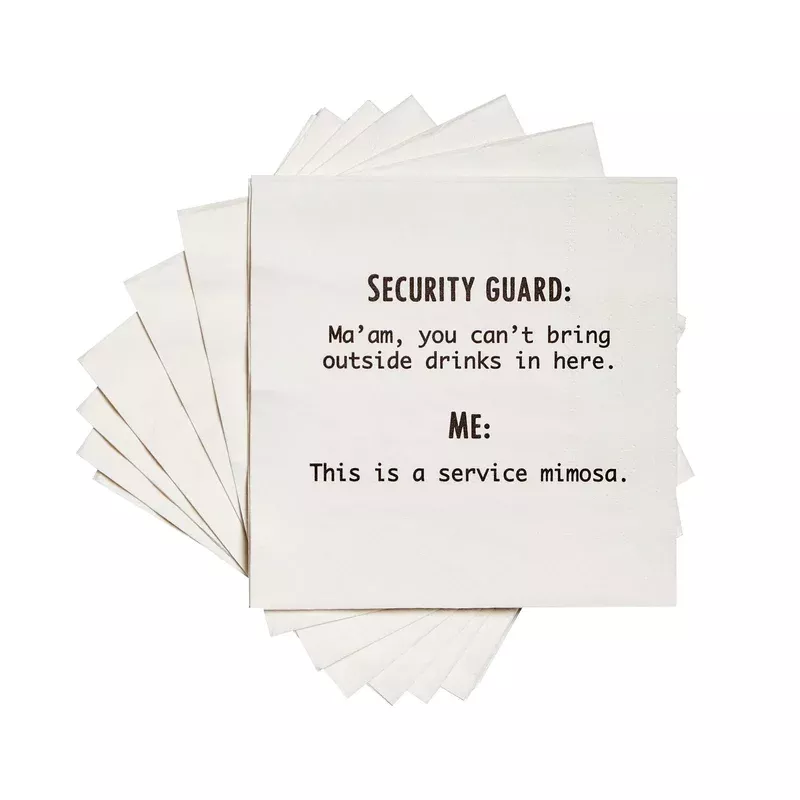 security-guard-funny-cocktail-napkin SECURITY GUARD FUNNY COCKTAIL NAPKIN
