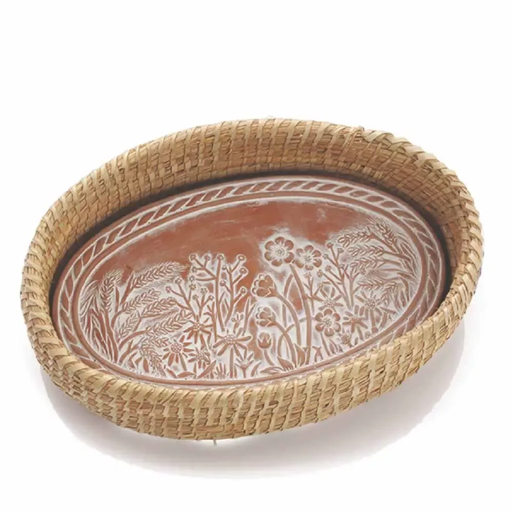 servv-bread-warmer-basket-fair-fields SERVV Bread Warmer Basket: Fair Fields