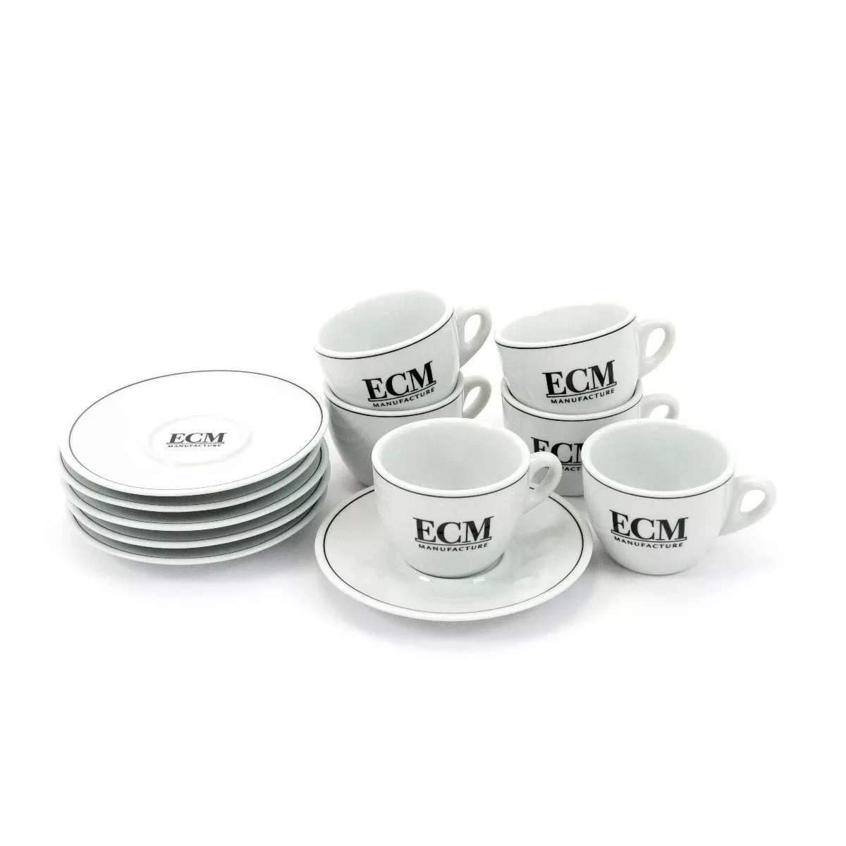 set-6-ecm-espresso-cups-saucers Set Of 6 ECM Espresso Cups And Saucers