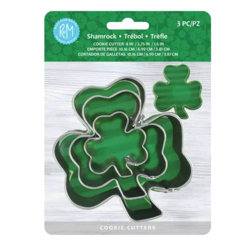 shamrock-3-pc-cookie-cutter-set Shamrock 3 pc Cookie Cutter Set