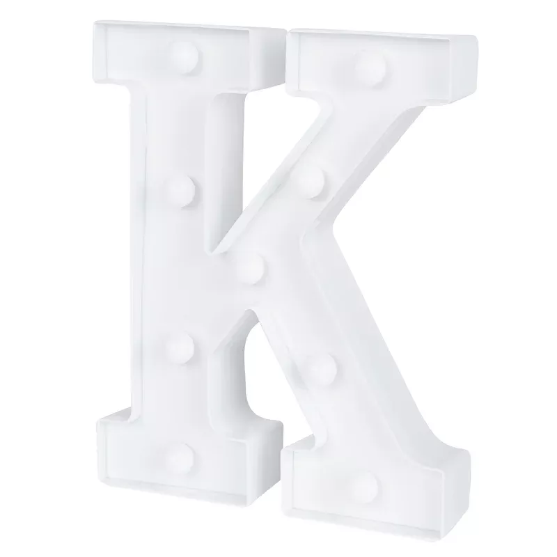 Sign LED Marquee 8.75 Inch Letter K White1 – 1 EACH