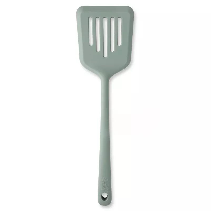 silicone-slotted-turner-sage Silicone Slotted Turner, Sage