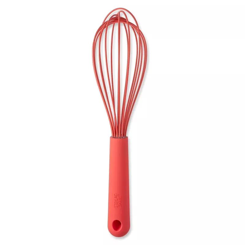 silicone-whisk-coral Silicone Whisk, Coral