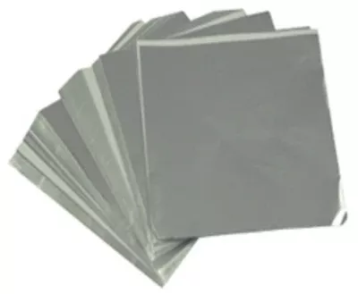 Silver 6" X 6"Foil Squares -- 125 Count