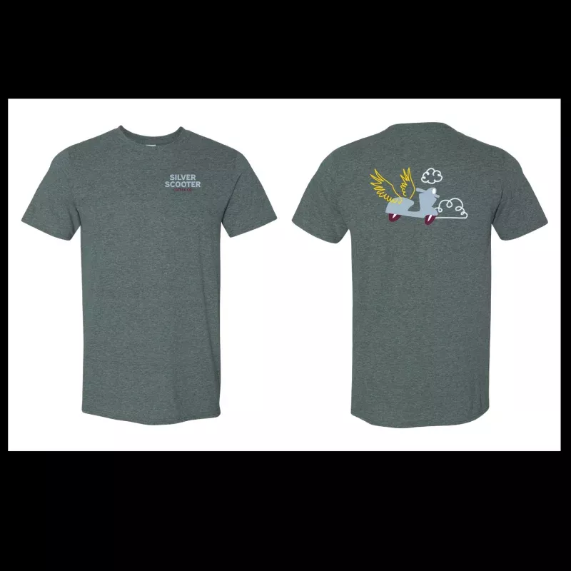 Silver Scooter Coffee Co. T-Shirt – Charcoal Gray