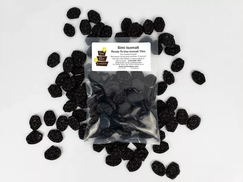simi-black-pre-cooked-isomalt-tiles Simi, Black, Pre-Cooked Isomalt Tiles