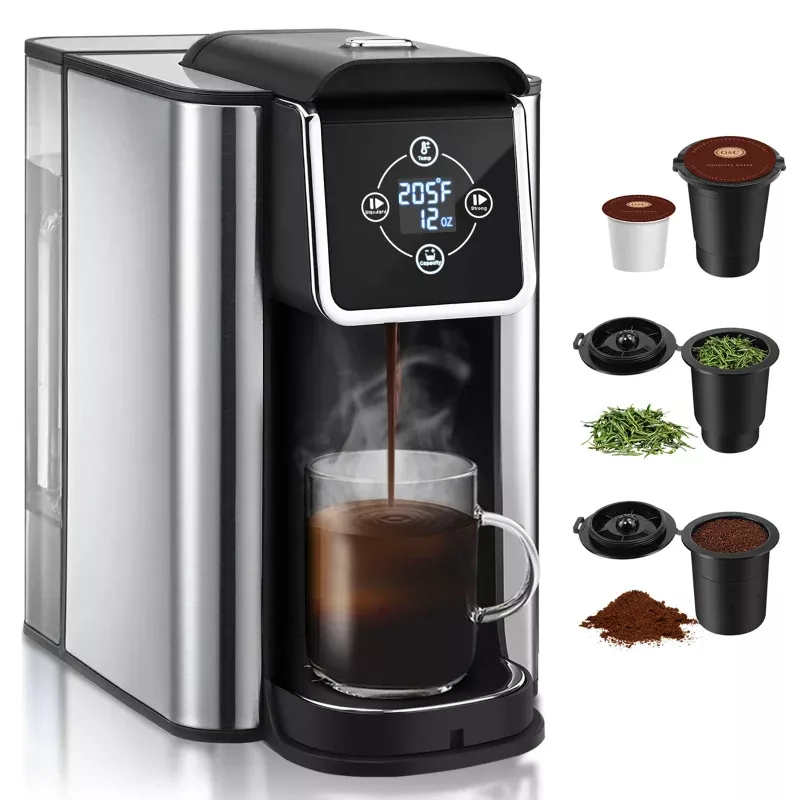 single-serve-coffee-maker-custom-control-black Single Serve Coffee Maker Custom Control Black