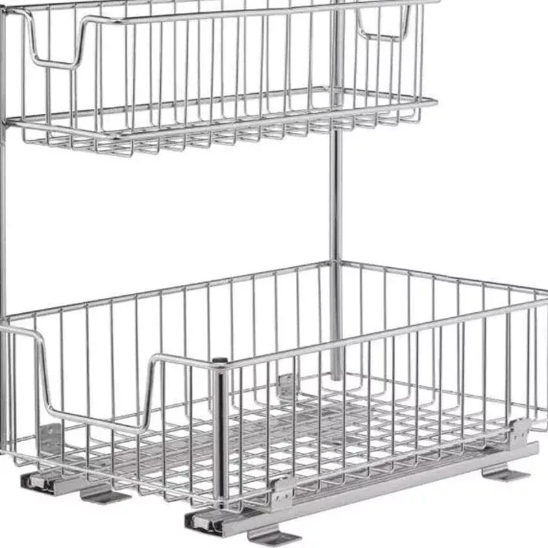 sliding-undersink-organizer-with-mounting-hardware-chrome Sliding Undersink Organizer With Mounting Hardware – Chrome