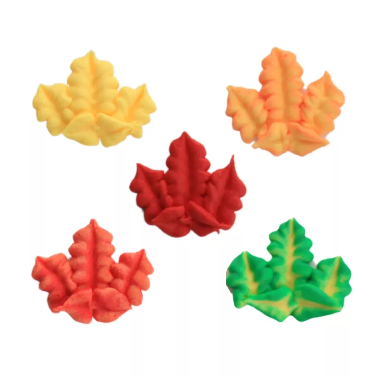 small-fall-leaf-royal-icing-decorations-bulk-assorted Small Fall Leaf Royal Icing Decorations (Bulk) - Assorted