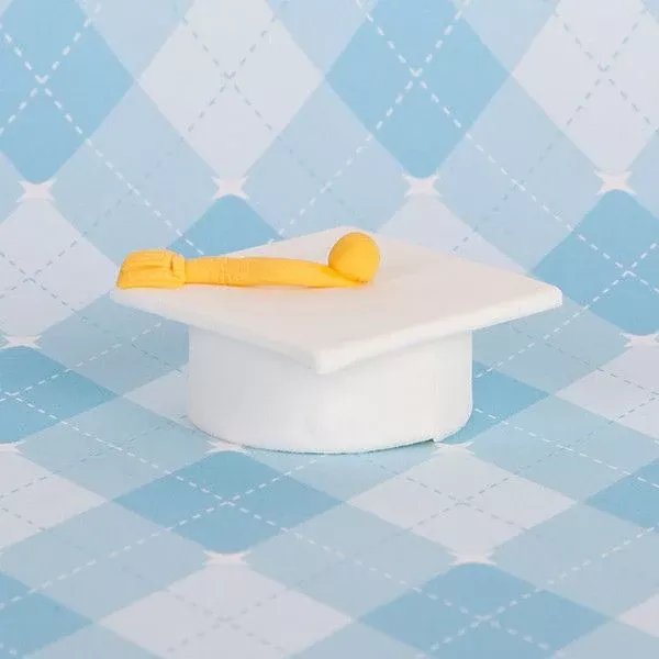 Small Graduation Caps - White