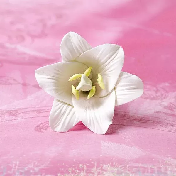 Small Open Lilies - White