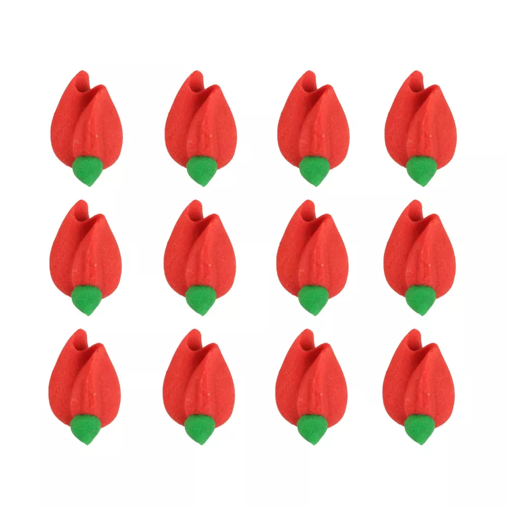 small-rosebud-royal-icing-decorations-bulk-red Small Rosebud Royal Icing Decorations (Bulk) - Red