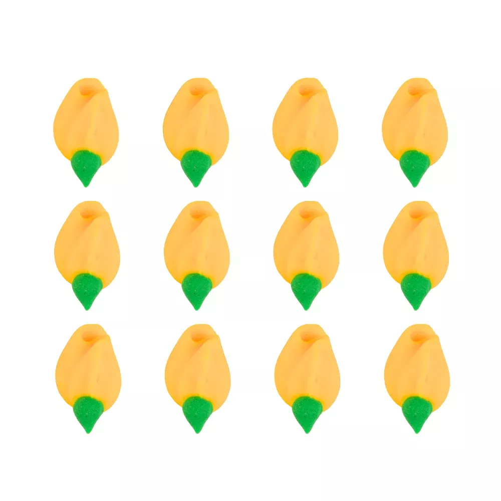 small-rosebud-royal-icing-decorations-bulk-yellow Small Rosebud Royal Icing Decorations (Bulk) - Yellow