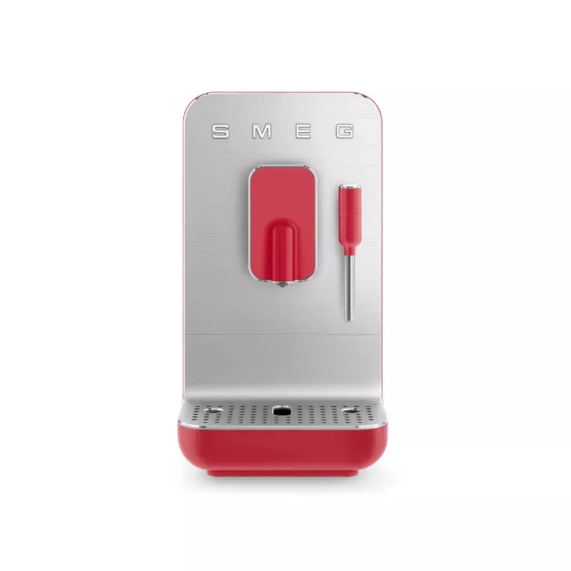 smeg-fully-automatic-espresso-machine-with-milk-wand-bcc02rdmus-red Smeg Fully Automatic Espresso Machine With Milk Wand BCC02RDMUS (Red)