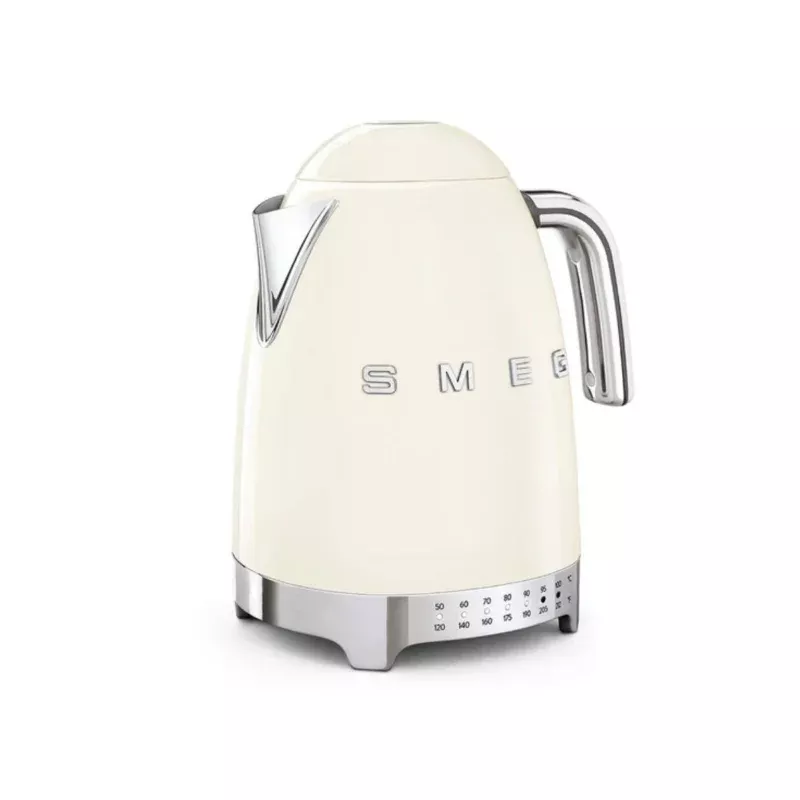 smeg-variable-temperature-1-7l-electric-kettle-klf04crus-cream Smeg Variable Temperature 1.7L Electric Kettle KLF04CRUS (Cream)