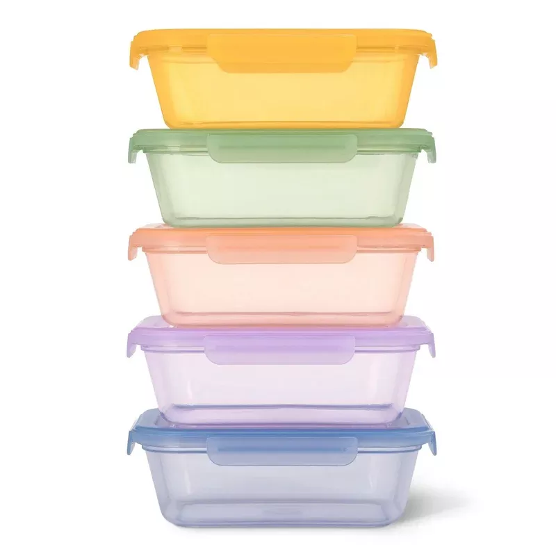 Snap and Nest 4.5c Plastic 10pc Meal Prep Food Storage Container Set