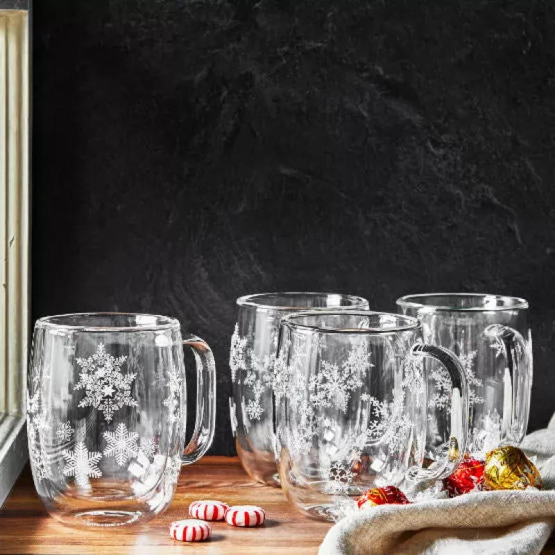 snowflake-mug-set-4 Snowflake Mug Set of 4
