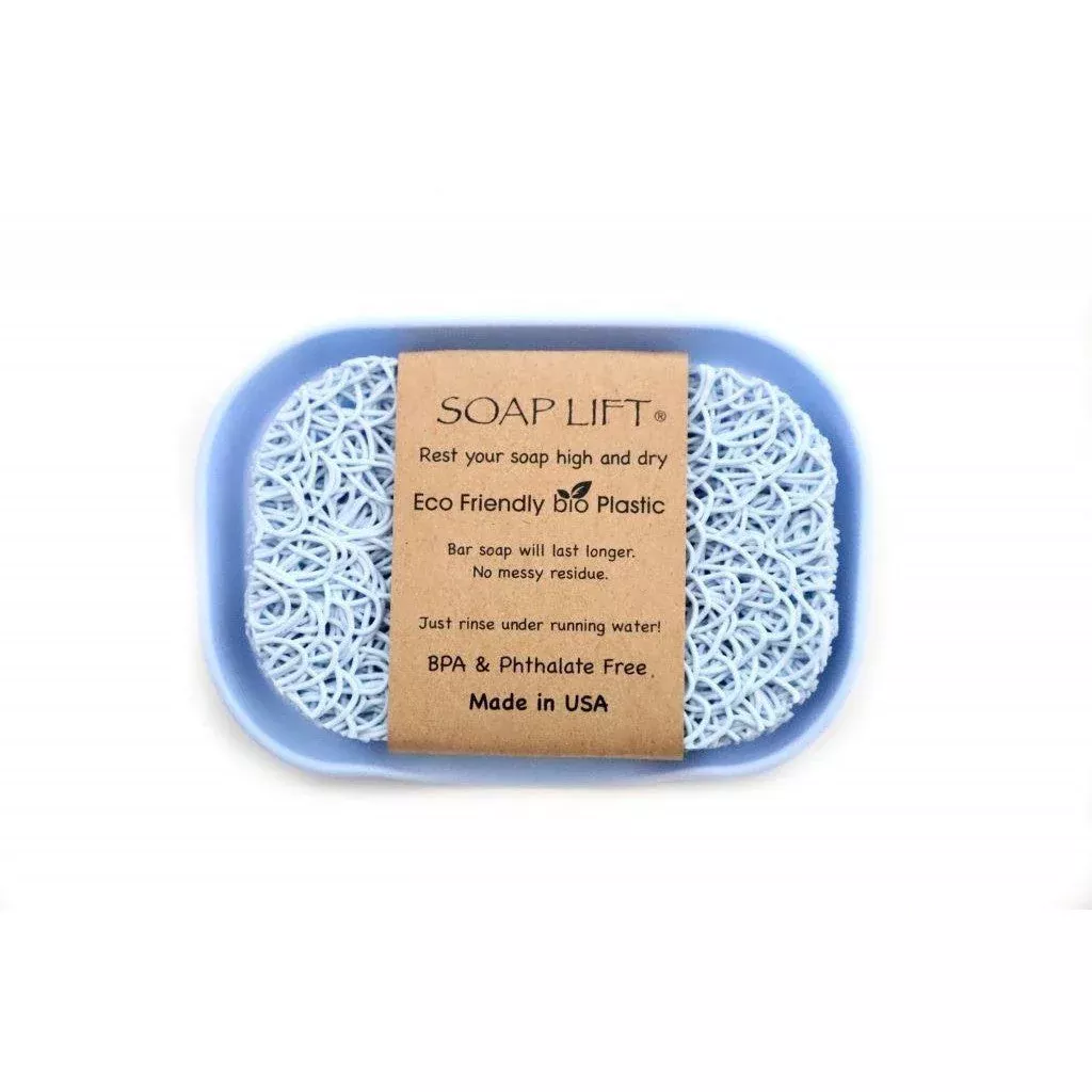 soap-lift-waterfall-dish-rectangular-seaside-blue Soap Lift Waterfall Dish: Rectangular, Seaside Blue