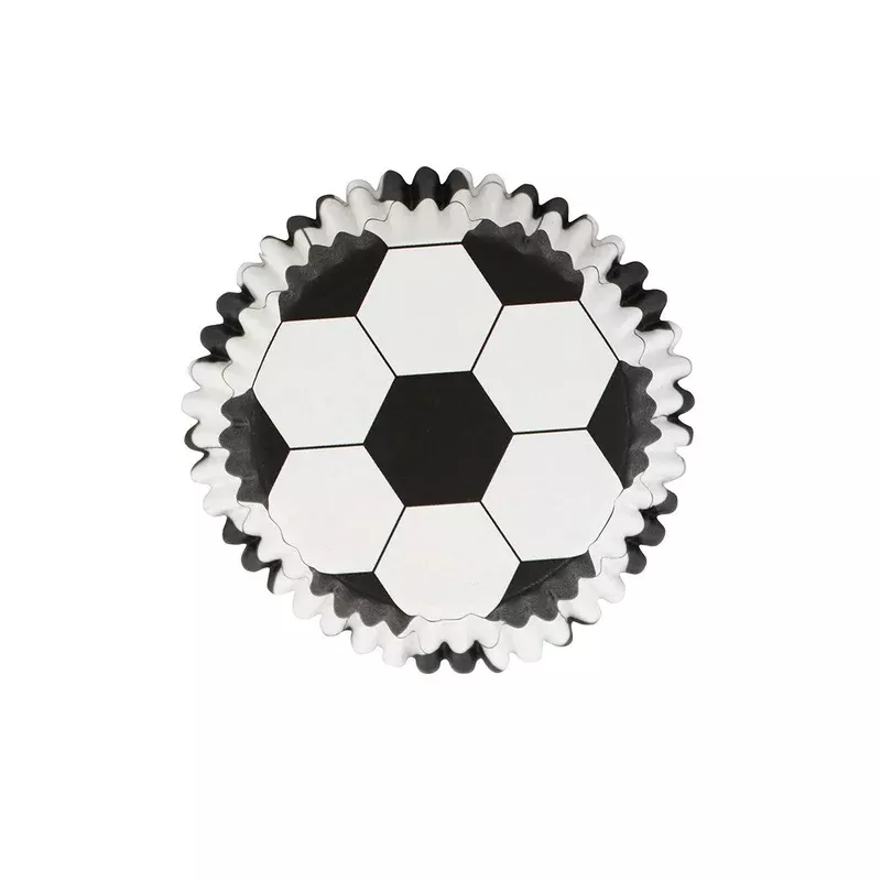 soccer-futbol-cupcake-foil-liners-30-ct SOCCER / FUTBOL CUPCAKE FOIL LINERS 30/CT