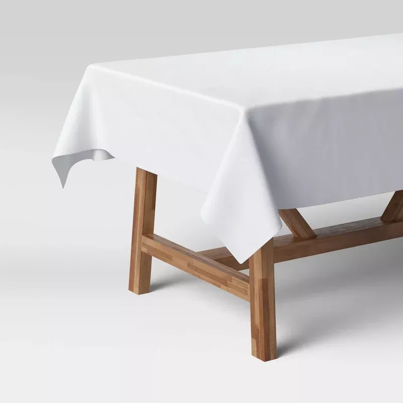 solid-white-tablecloth-84-x-60 Solid White Tablecloth – 84″ x 60″