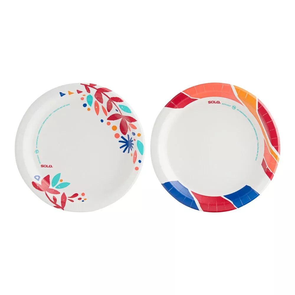 Solo RD1055-K1075 - AnyDay 10" Paper Plates, 55 Pack - Case of 12