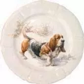 sologne-dessert-plates-dog-collection Sologne - Dessert Plates (Dog Collection)