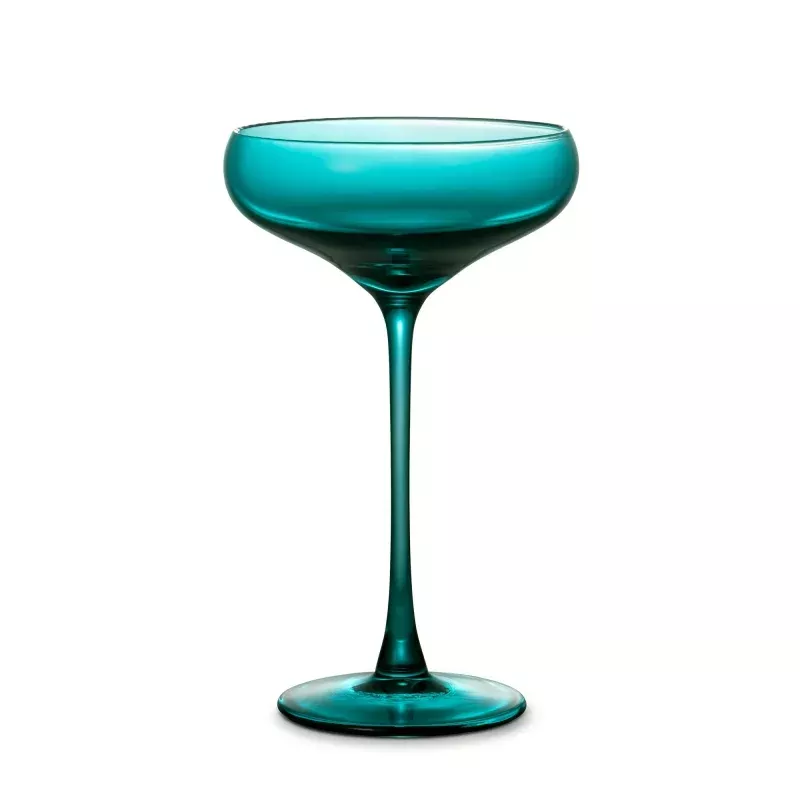 Sphere Coupe Cocktail Glass in Emerald Green