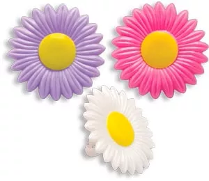 Spring Flower Cupcake Rings - 12 Rings