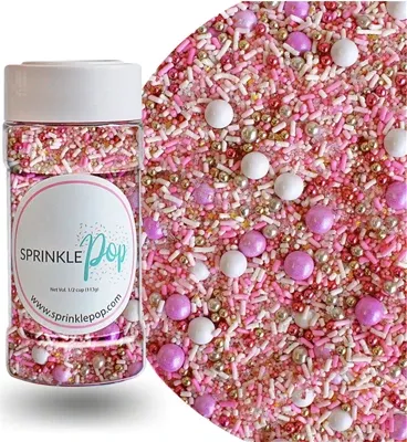 sprinkle-pop-pink-velvet-sprinkle-mix-4oz Sprinkle Pop Pink Velvet Sprinkle Mix -- 4oz