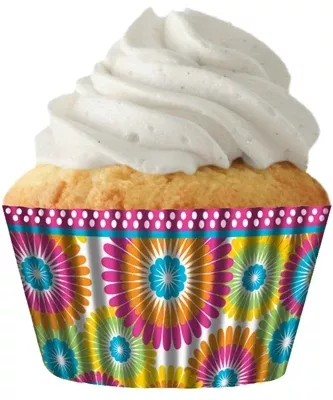 Standard Color Burst Grease Proof Cupcake Liners