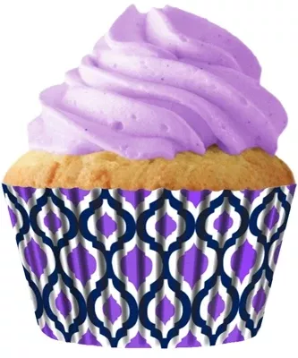 Standard Morocco Lavender Grease Proof Cupcake Liners