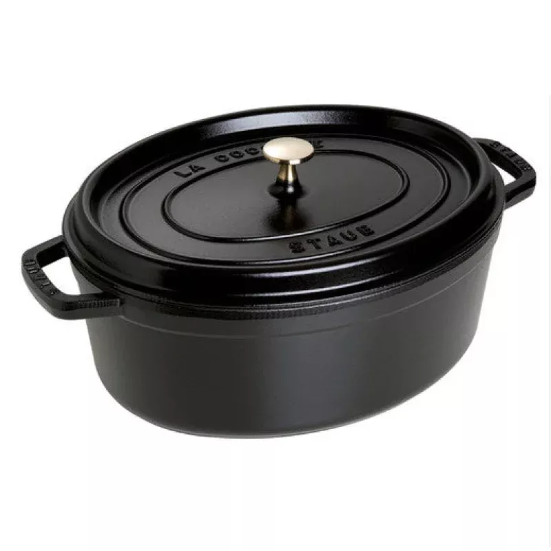staub-cast-iron-7-qt-oval-cocotte-matte-black Staub Cast Iron 7-qt Oval Cocotte – Matte Black