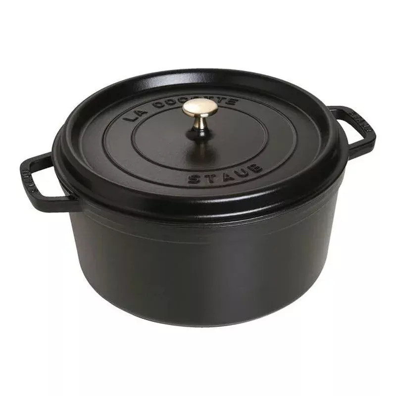 staub-cocotte-9-qt-round-black STAUB COCOTTE 9 QT ROUND BLACK