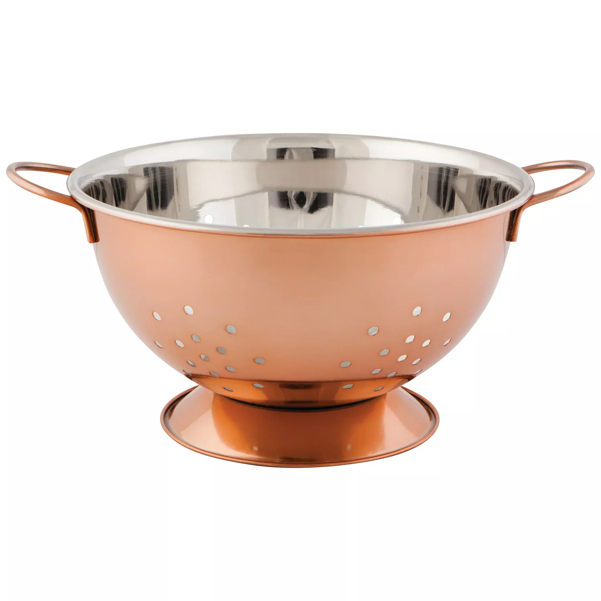 steel-colander-rose-gold-lg STEEL COLANDER ROSE GOLD LG
